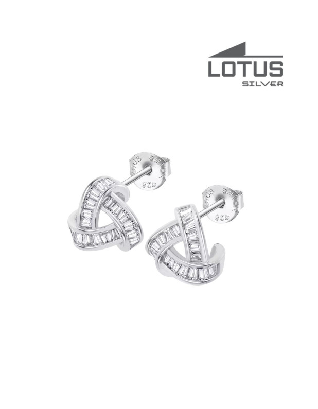 LOTUS SILVER EARRINGS